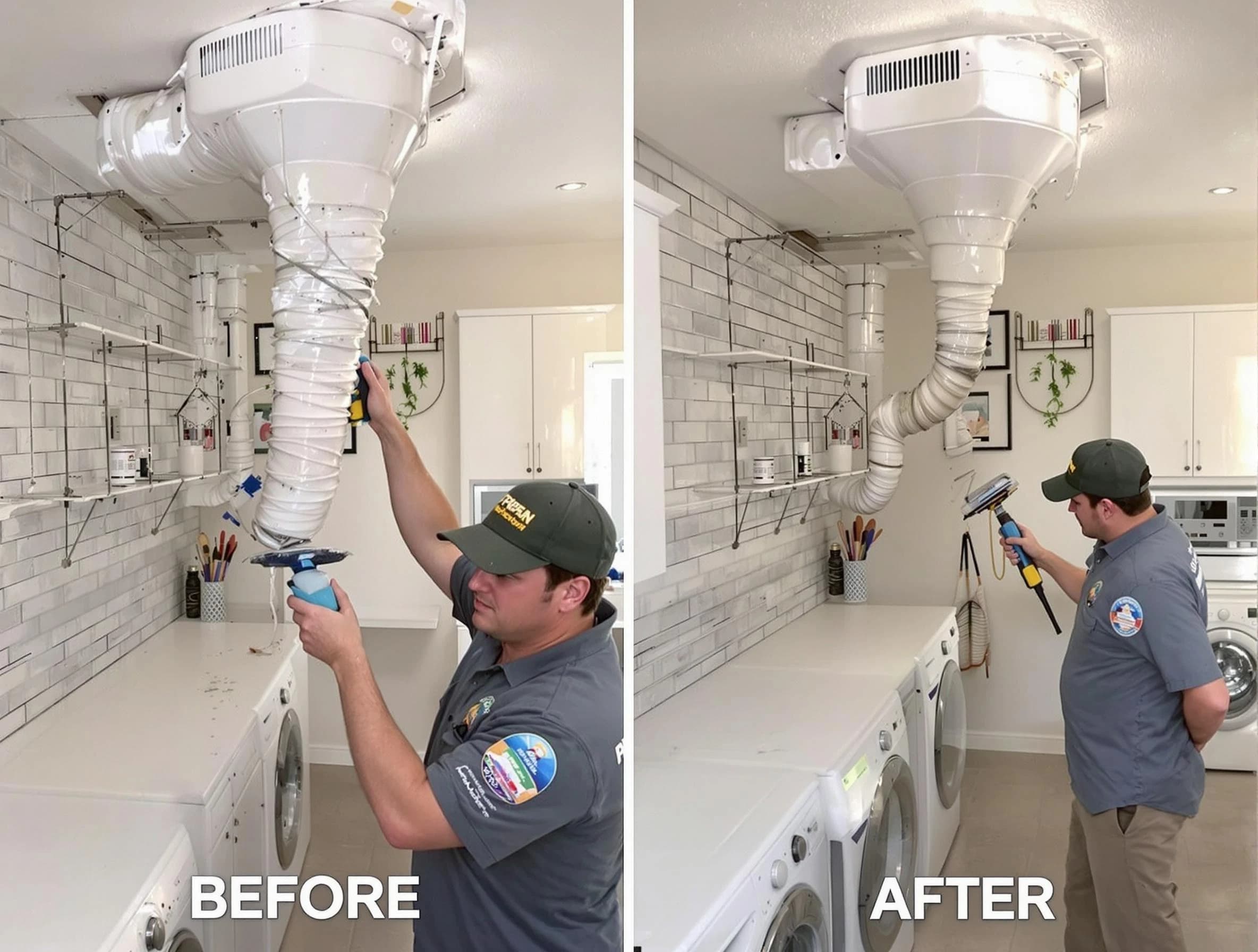 Professional dryer exhaust vent cleaning by Parker Dryer Vent Cleaning in Parker